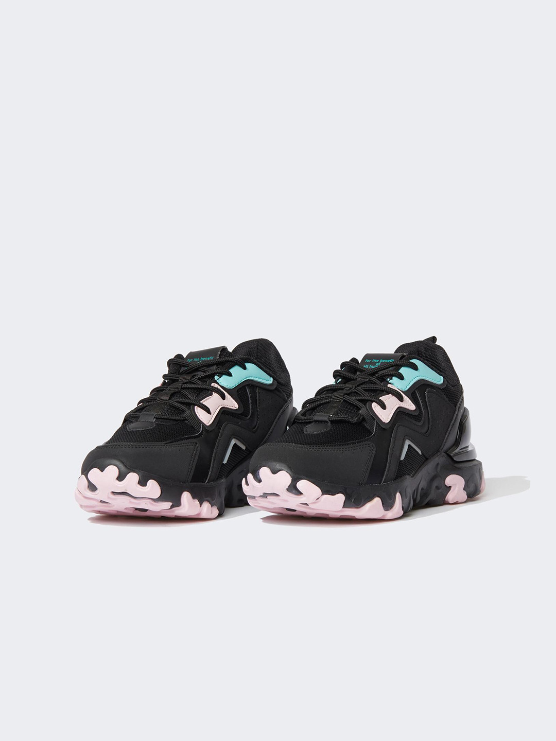 

DeFacto Women Textile Non-Marking Running Shoes, Black
