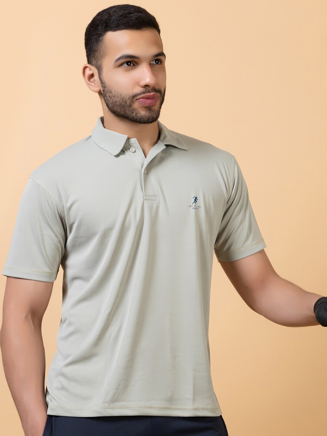 

ARMISTO Polo Collar Short Sleeves Dry Fit Sports T-Shirt, Sea green