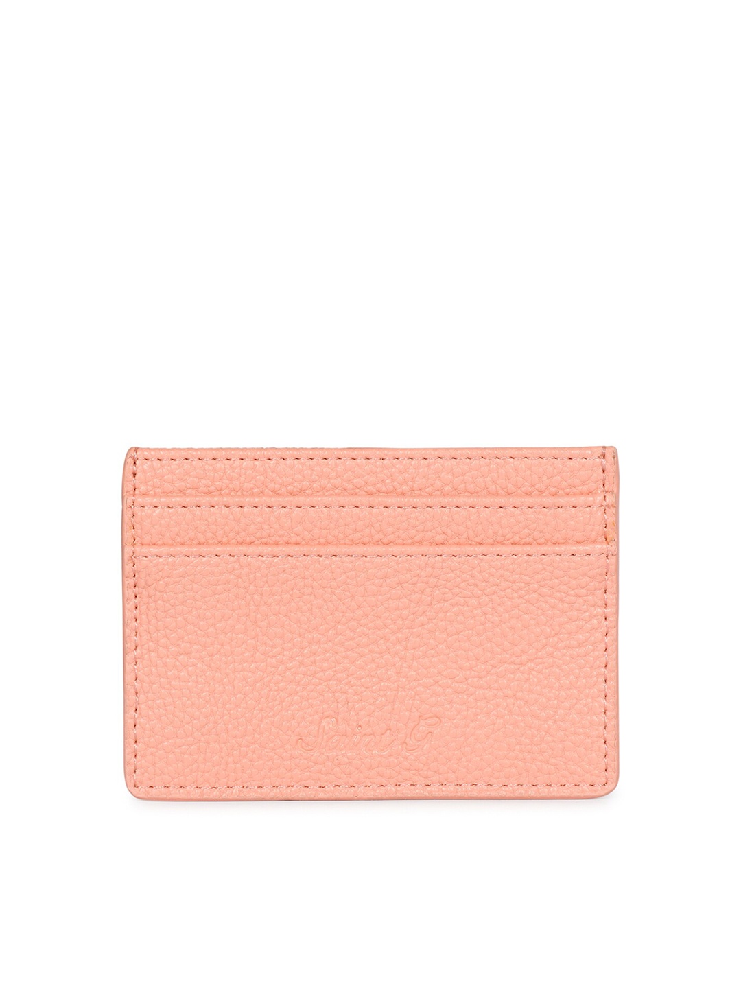 

Saint G Men Textured Card Holder, Peach