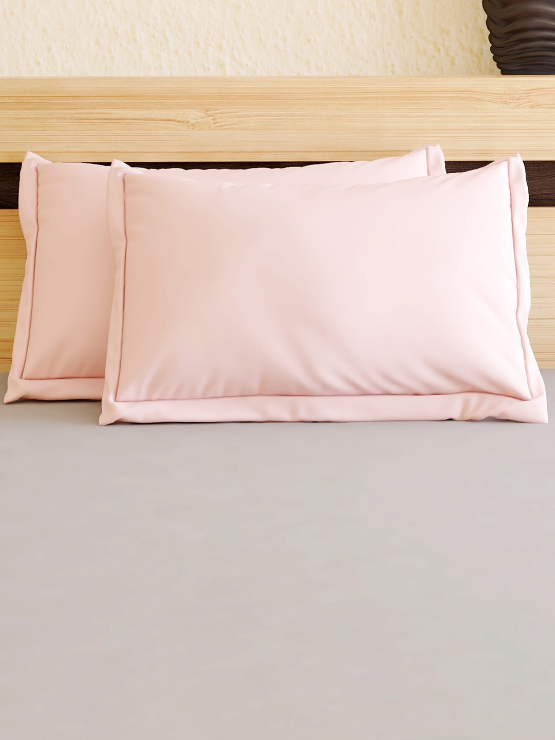 

Home Centre Hello Spring Pink 2-Pieces 146 TC Pure Cotton Pillow Covers