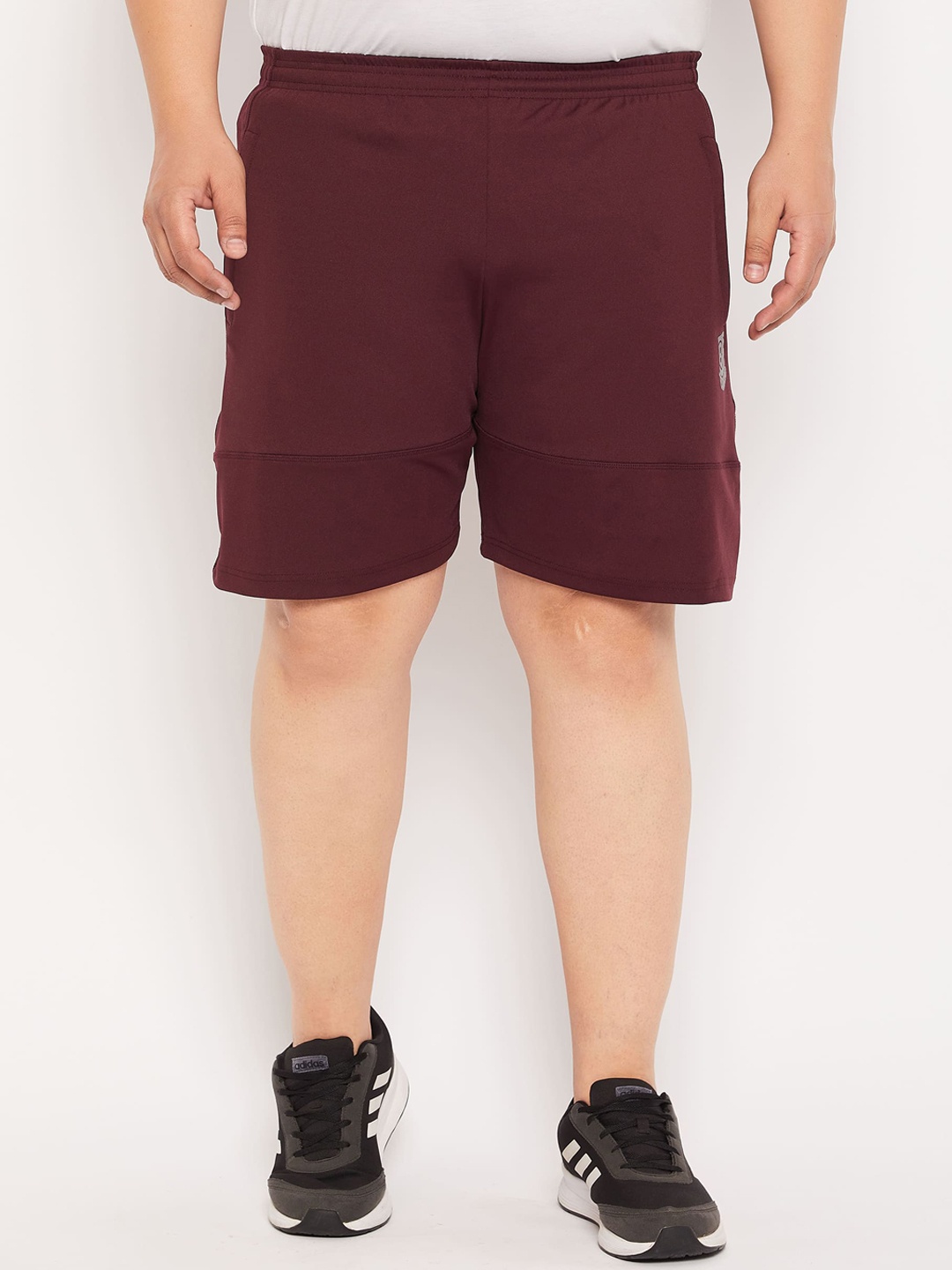 

bigbanana Men Antimicrobial Sports Shorts, Maroon