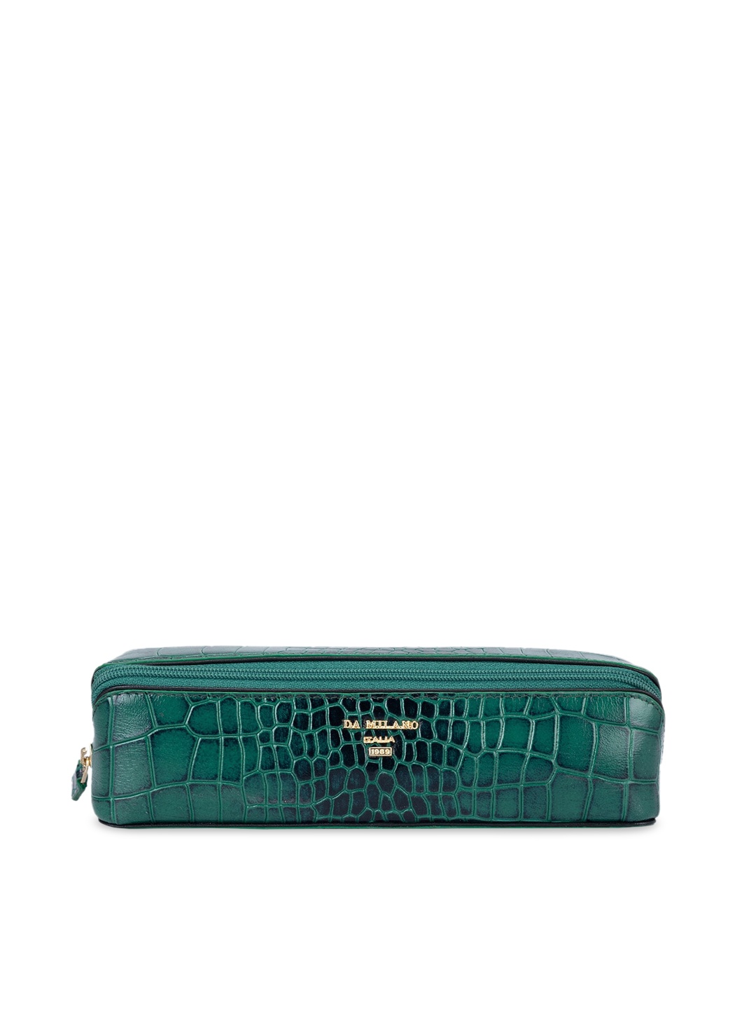 

Da Milano Textured Leather Clutch, Green