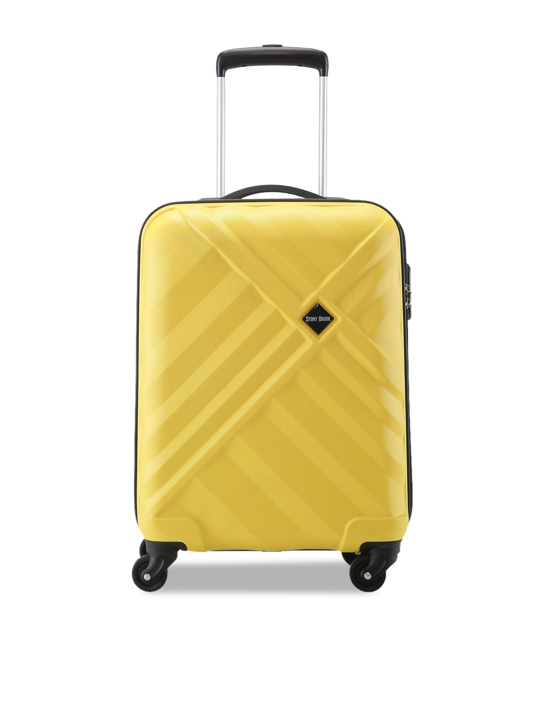 

Stony Brook by Nasher Miles Textured Hard-Sided Cabin Trolley Bag, Yellow