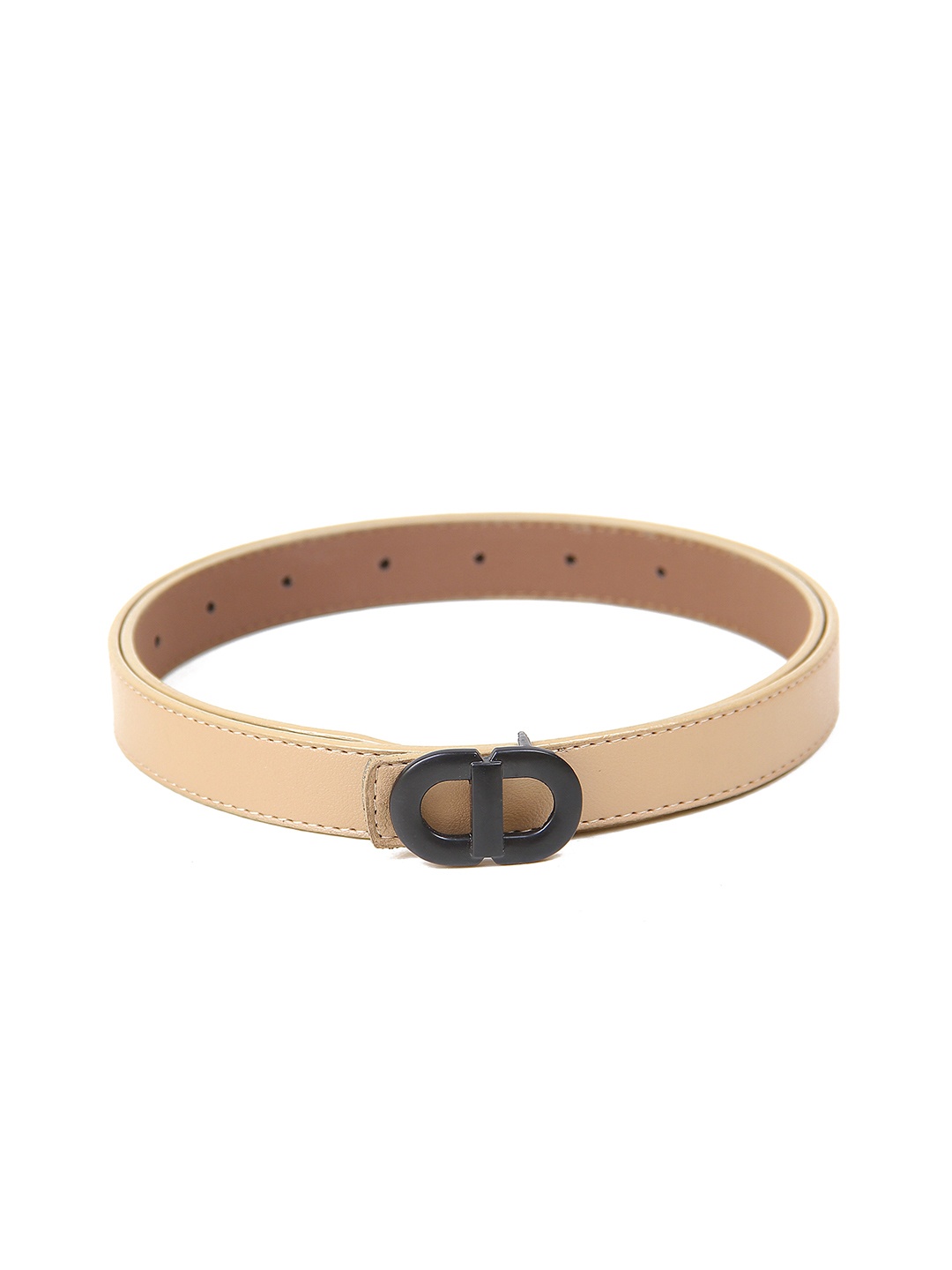 

Calvadoss Women Slim Push-Pin Belt, Beige