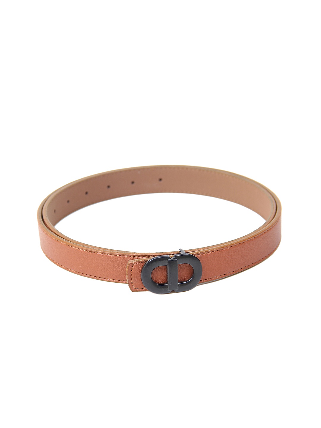 

Calvadoss Women Slim Push-Pin Belt, Tan