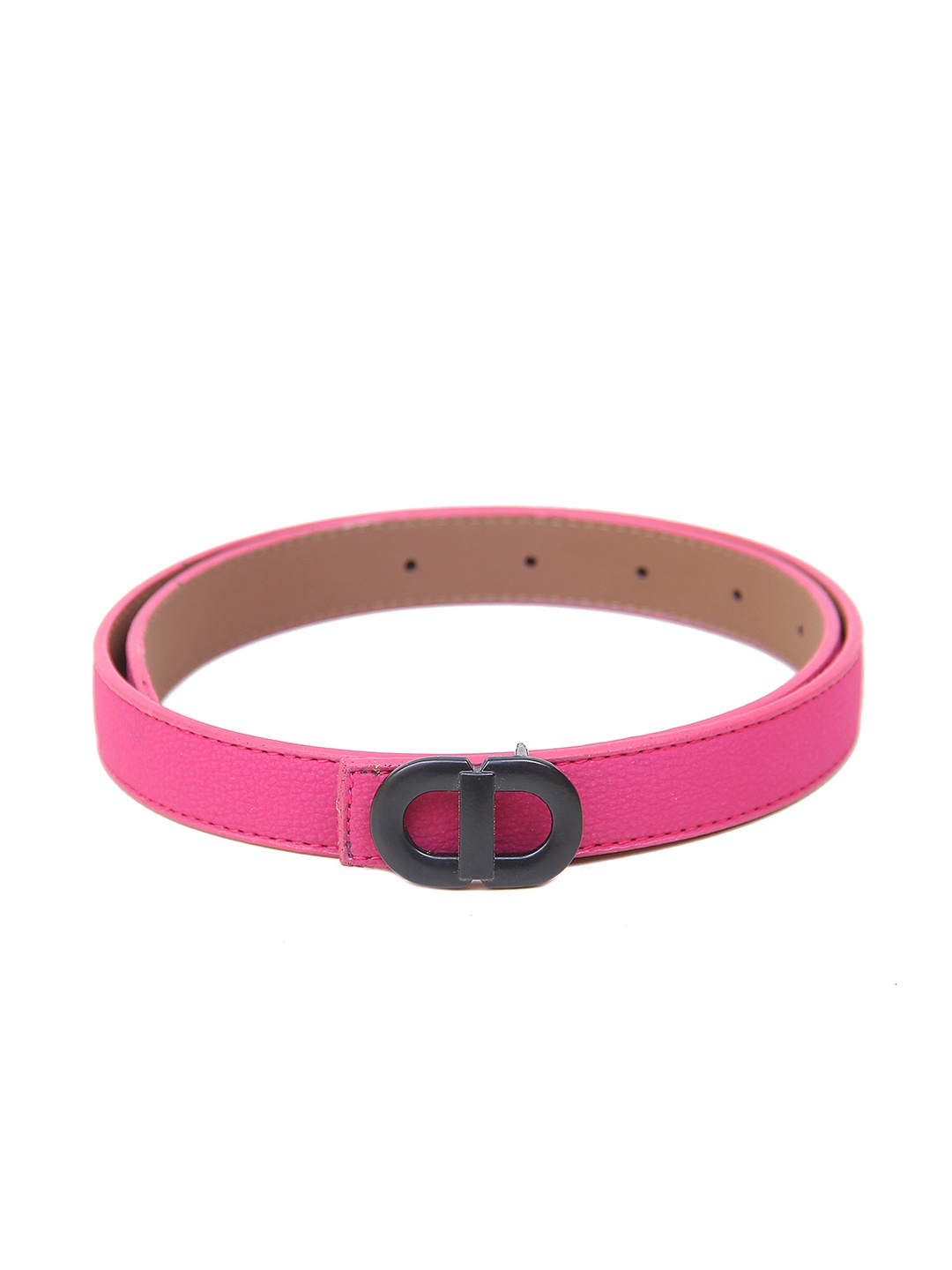 

Calvadoss Women PU Belt With Push Pin Closure, Pink