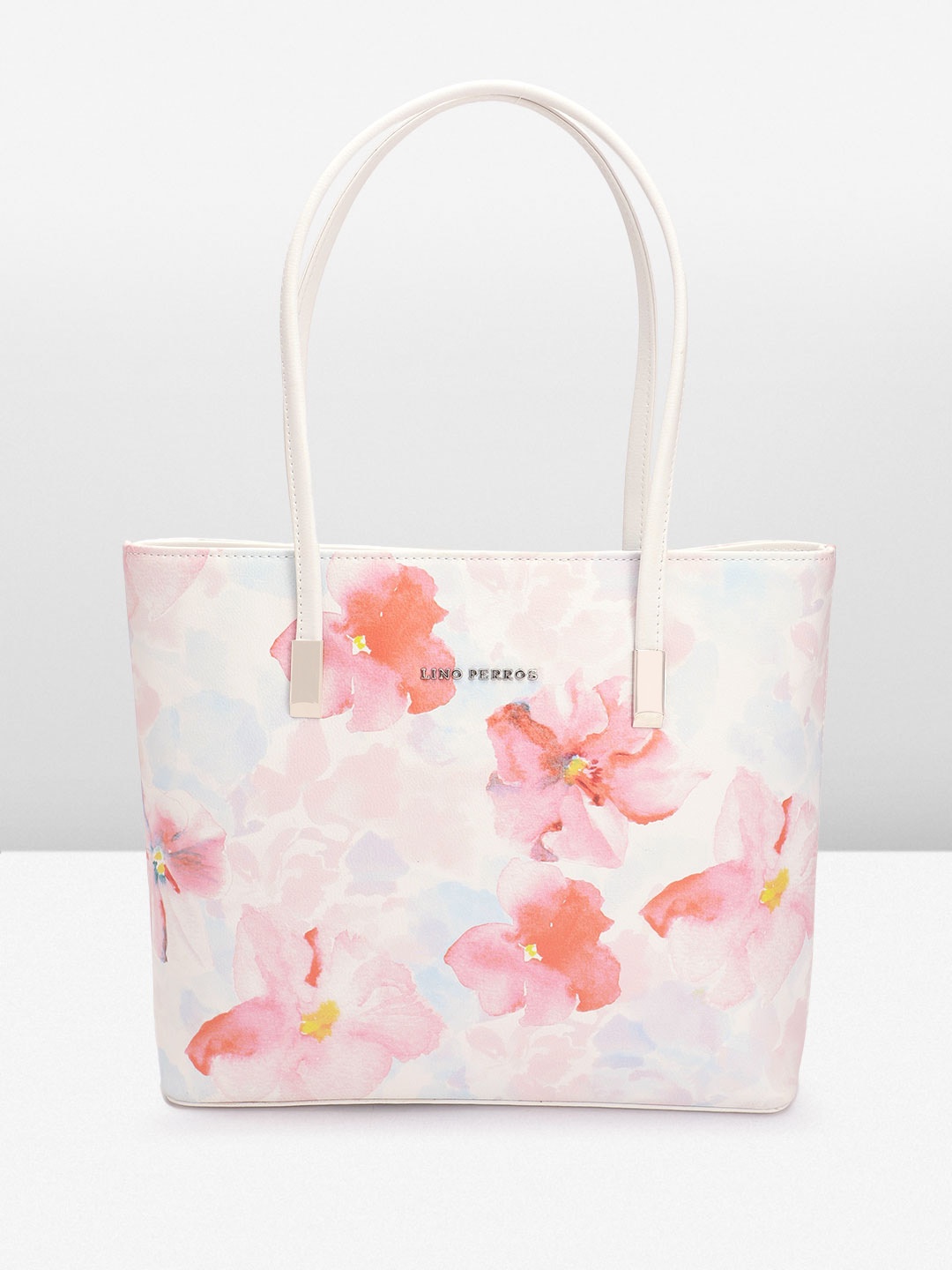 

Lino Perros Women Floral Printed Structured Shoulder Bag, White