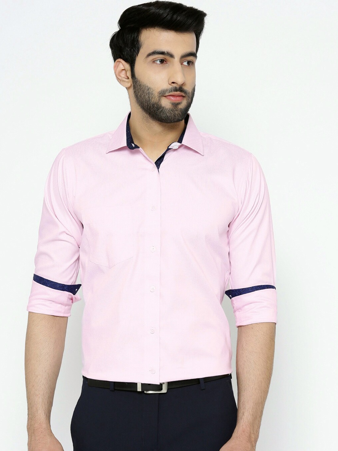 

Shaftesbury London Classic Fit Slim Fit Oxford Formal Shirt, Pink
