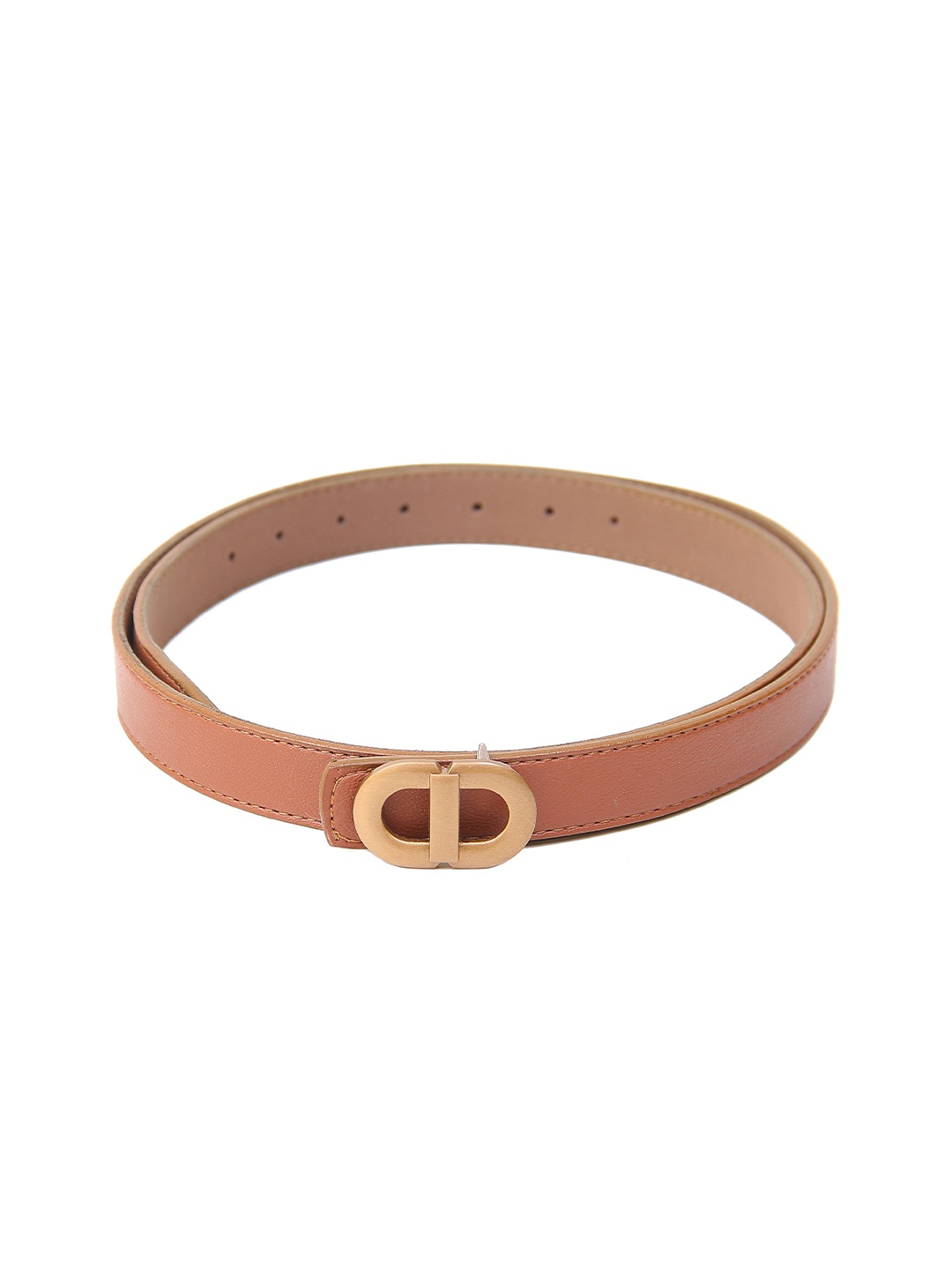 

Calvadoss Girls Slim Push-Pin Belt, Tan