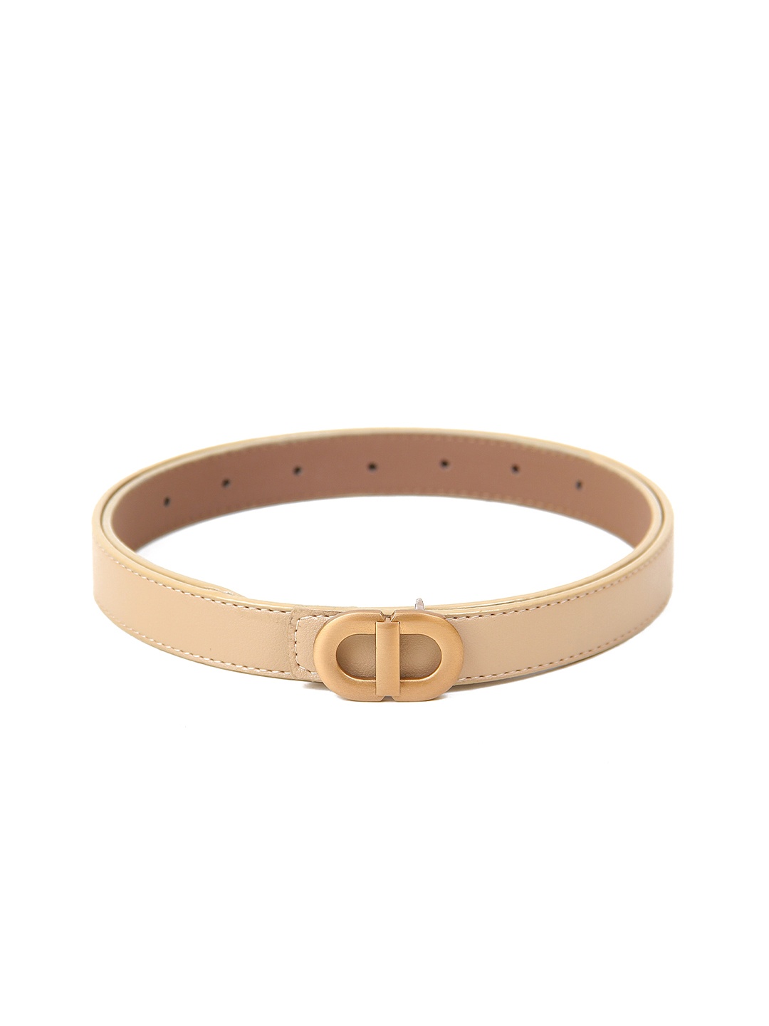 

Calvadoss Girls Slim Push-Pin Belt, Beige