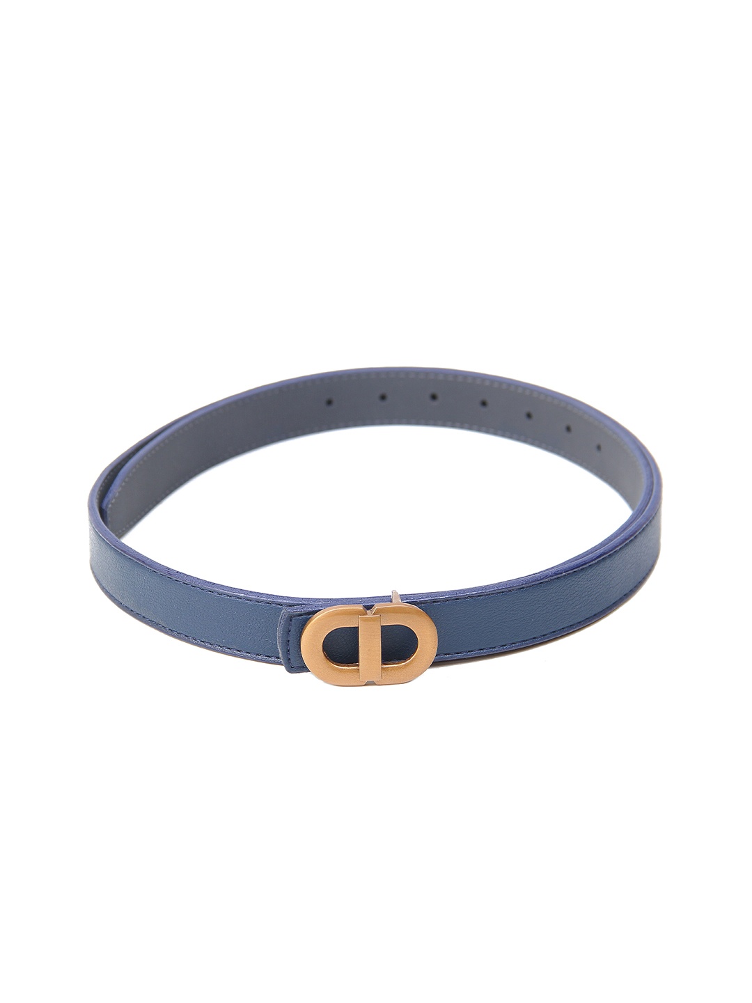 

Calvadoss Girls PU Belt With Push Pin Closure, Navy blue