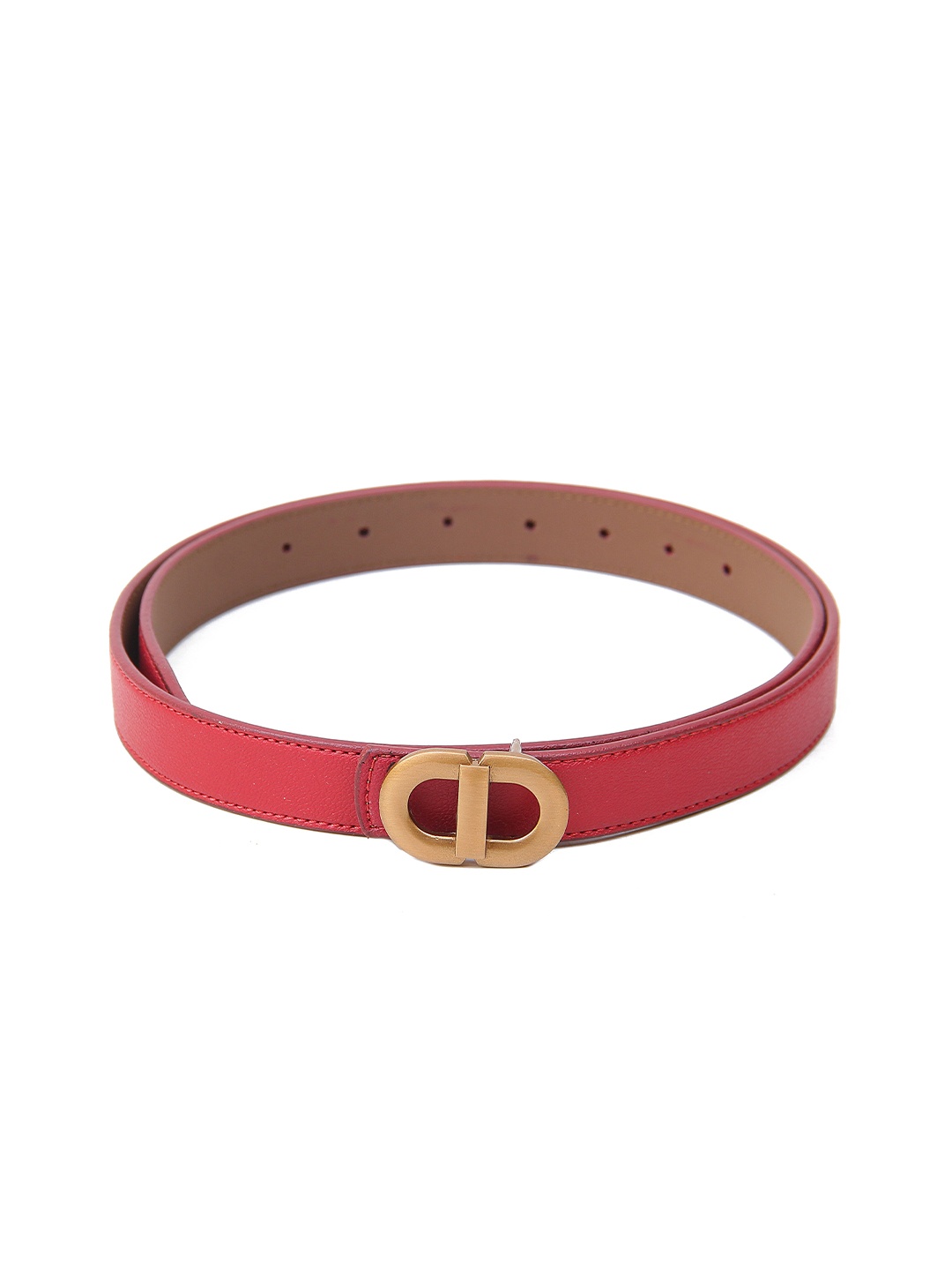 

Calvadoss Girls Textured Slim Belt, Maroon