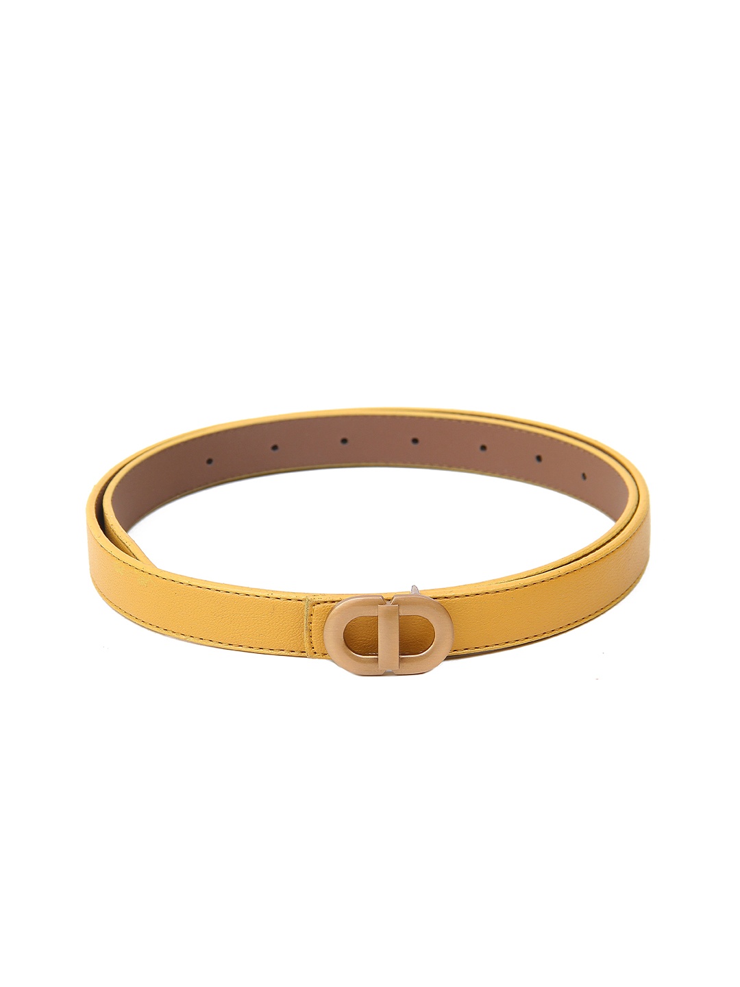 

Calvadoss Girls Textured Slim Belt, Mustard