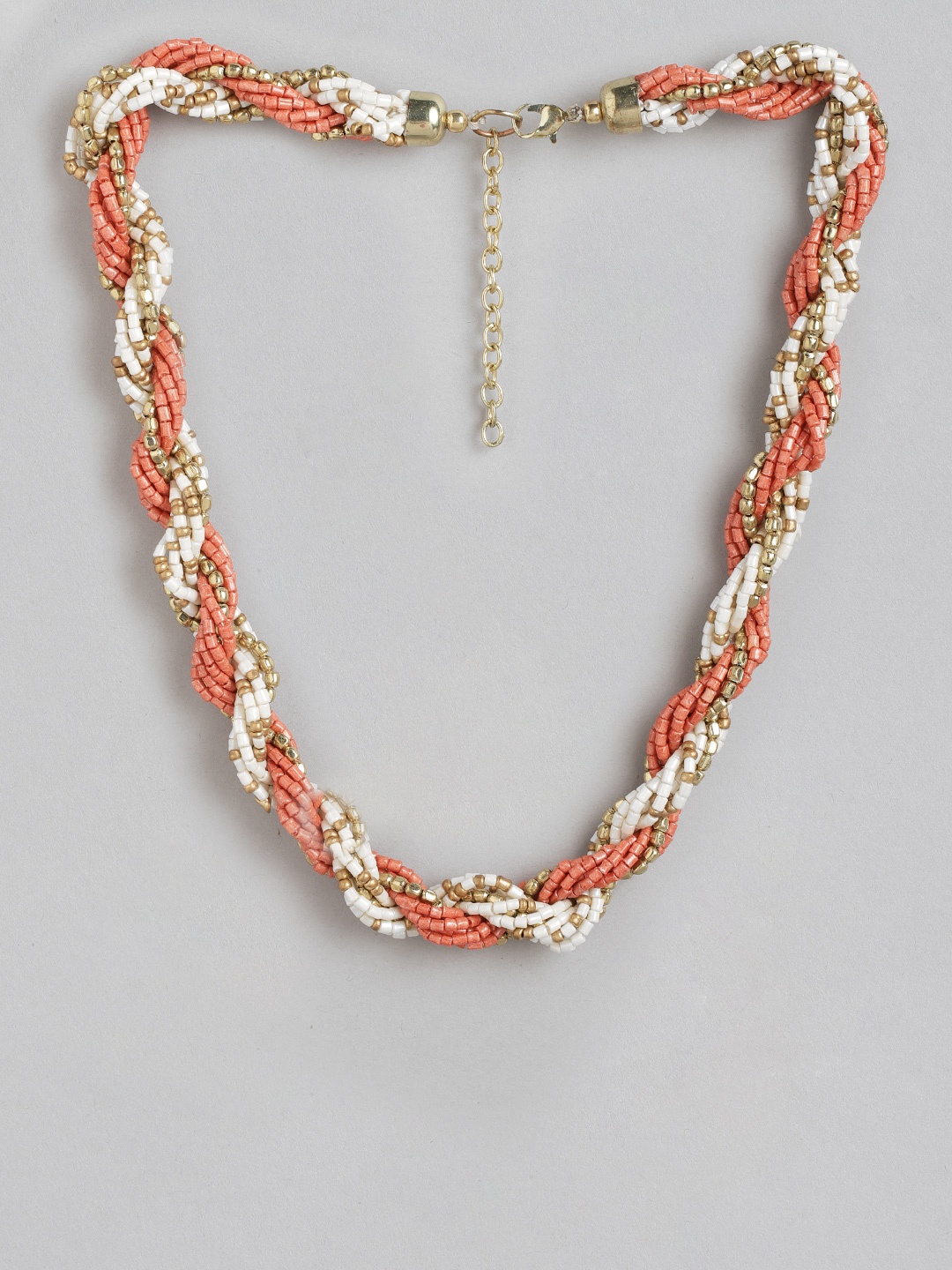 

RICHEERA Gold-Plated Layered Necklace, Peach