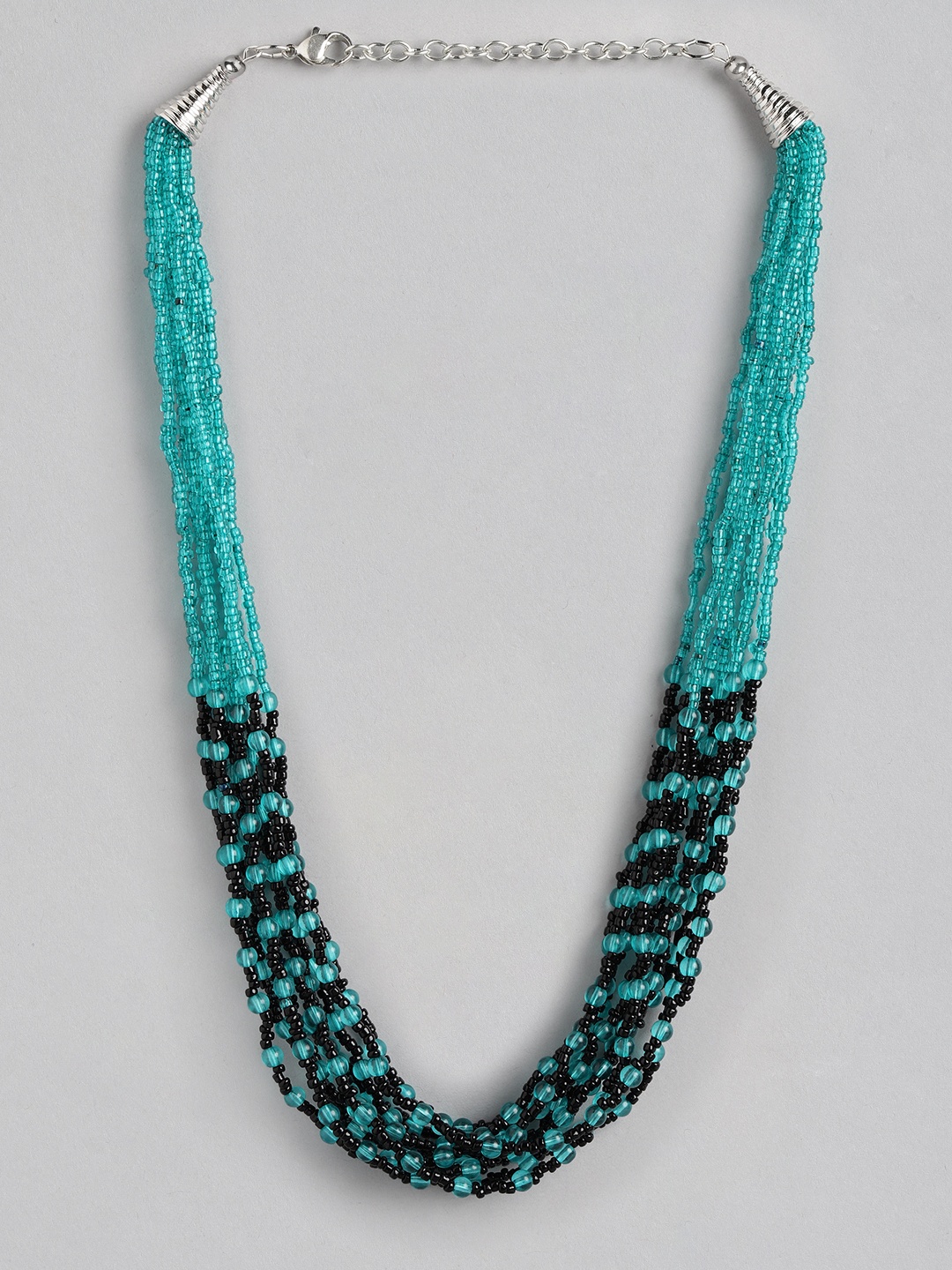 

RICHEERA Beaded Layered Necklace, Turquoise blue