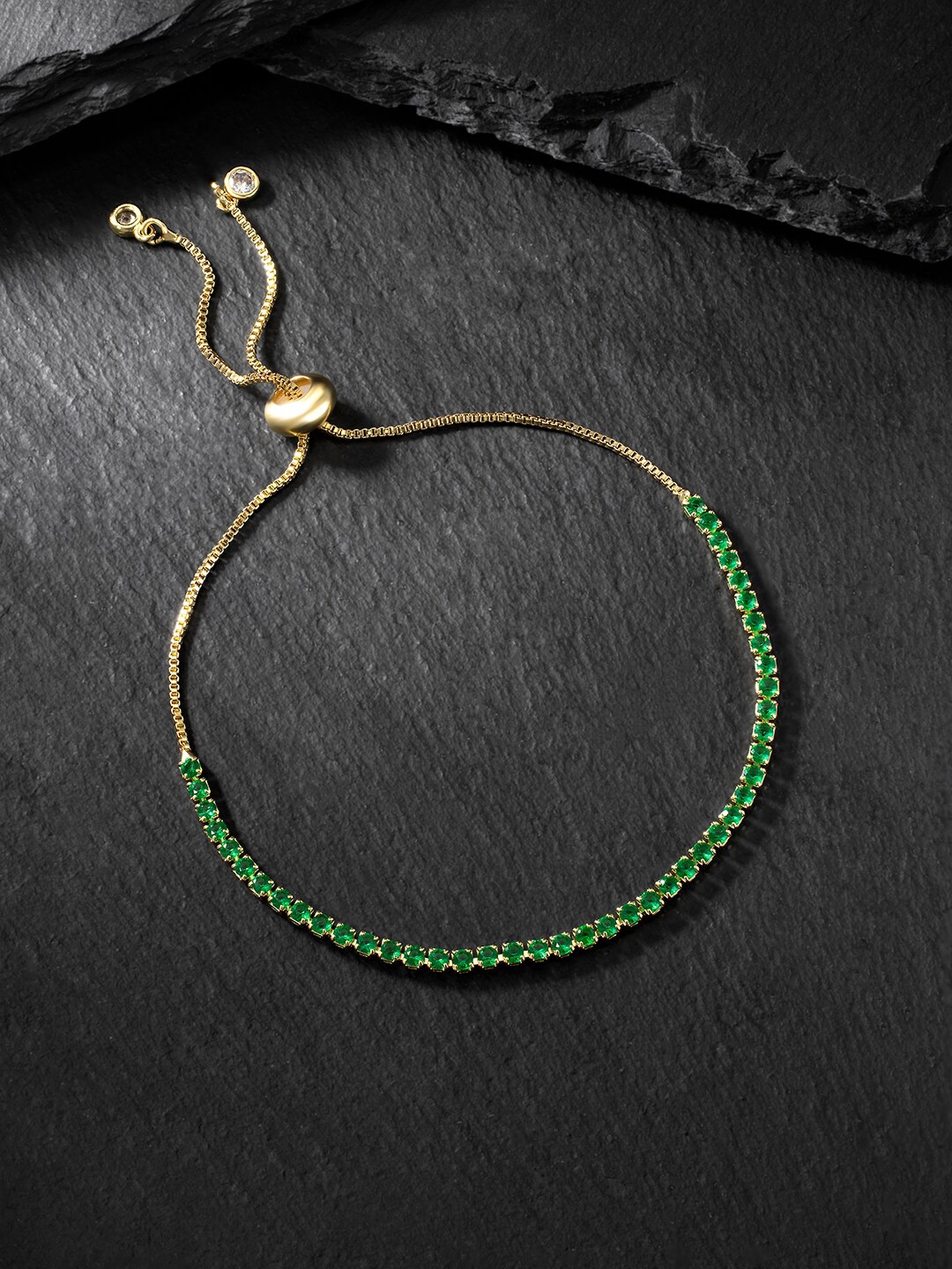 

Peora Cubic Zirconia Gold-Plated Cuff Bracelet