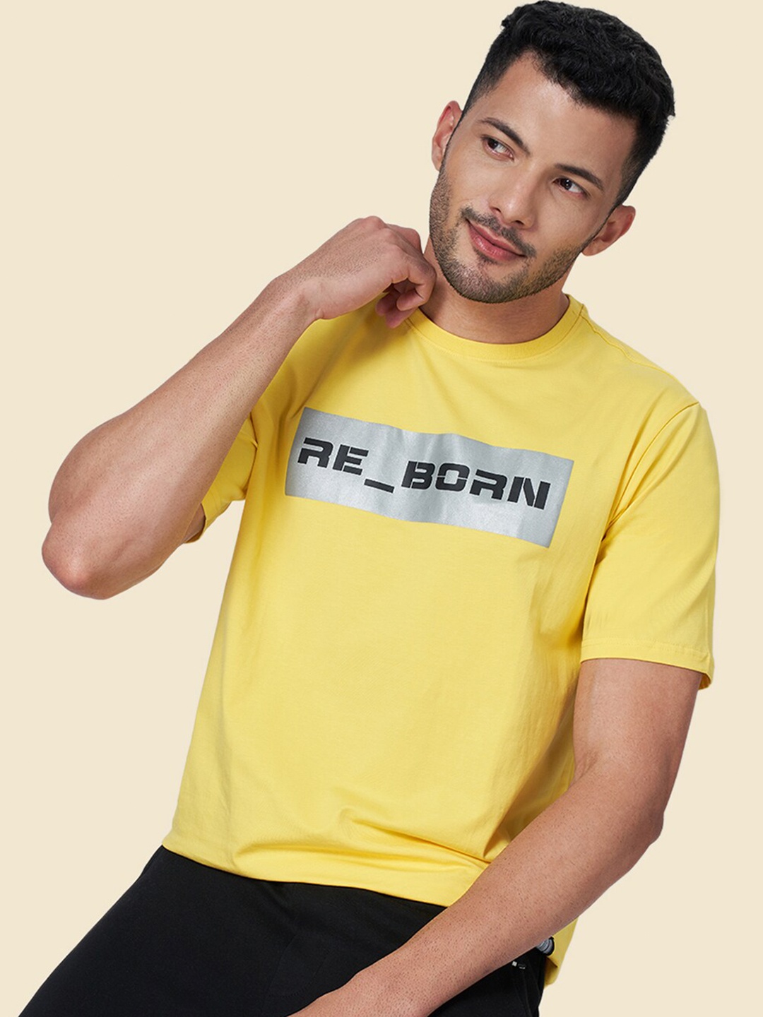 

Street Armor by Pantaloons Typography Printed Casual T-shirt, Yellow