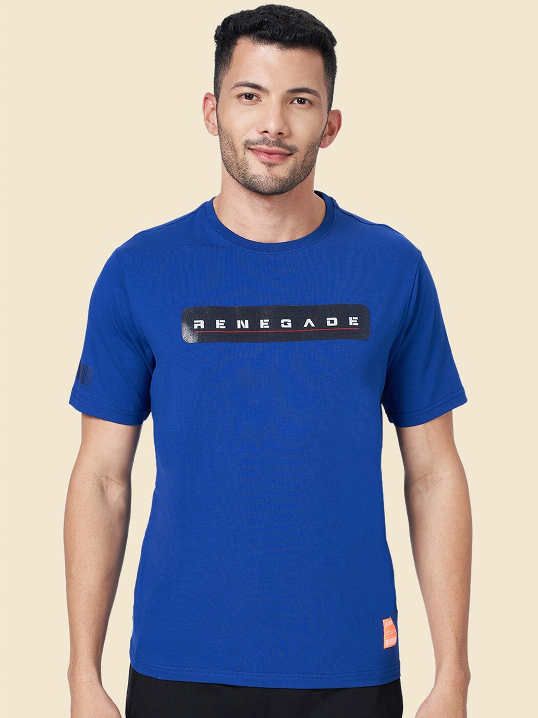 

Street Armor by Pantaloons Typography Printed Round Neck T-shirt, Blue