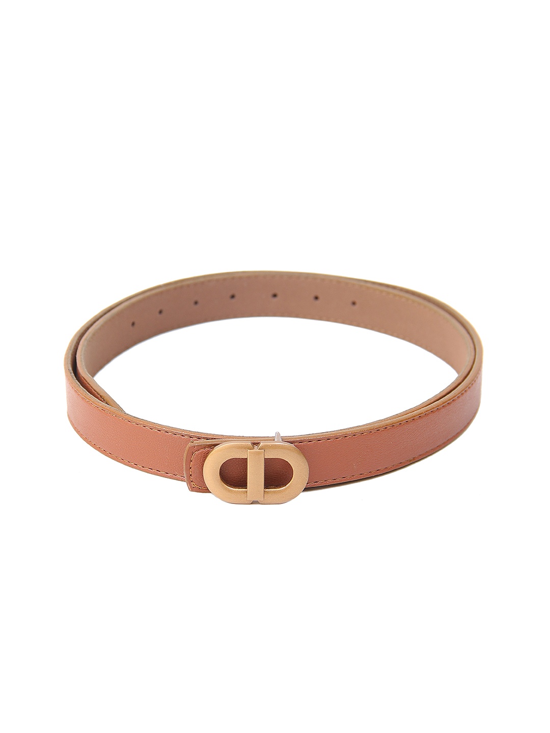 

Calvadoss Women Slim Push-Pin Belt, Tan