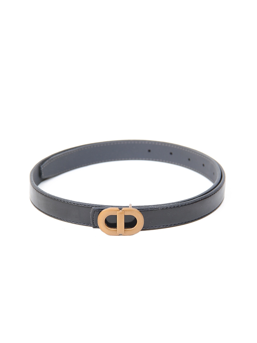 

Calvadoss Women PU Belt With Push Pin Closure, Black