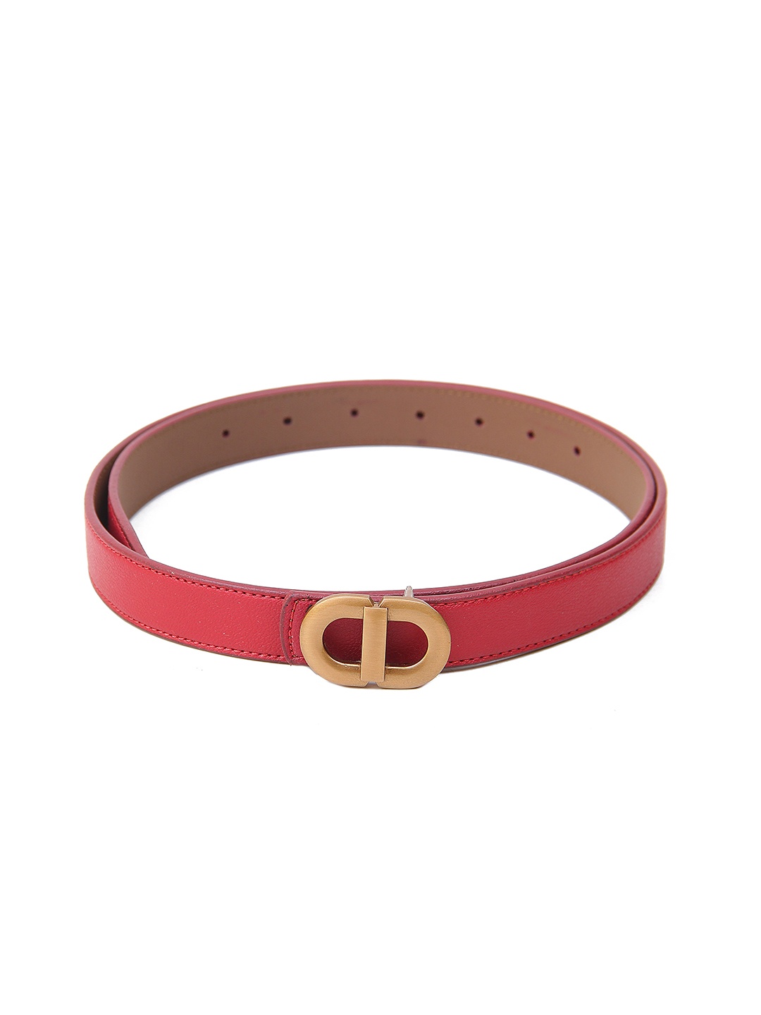 

Calvadoss Women PU Belt With Push Pin Closure, Maroon