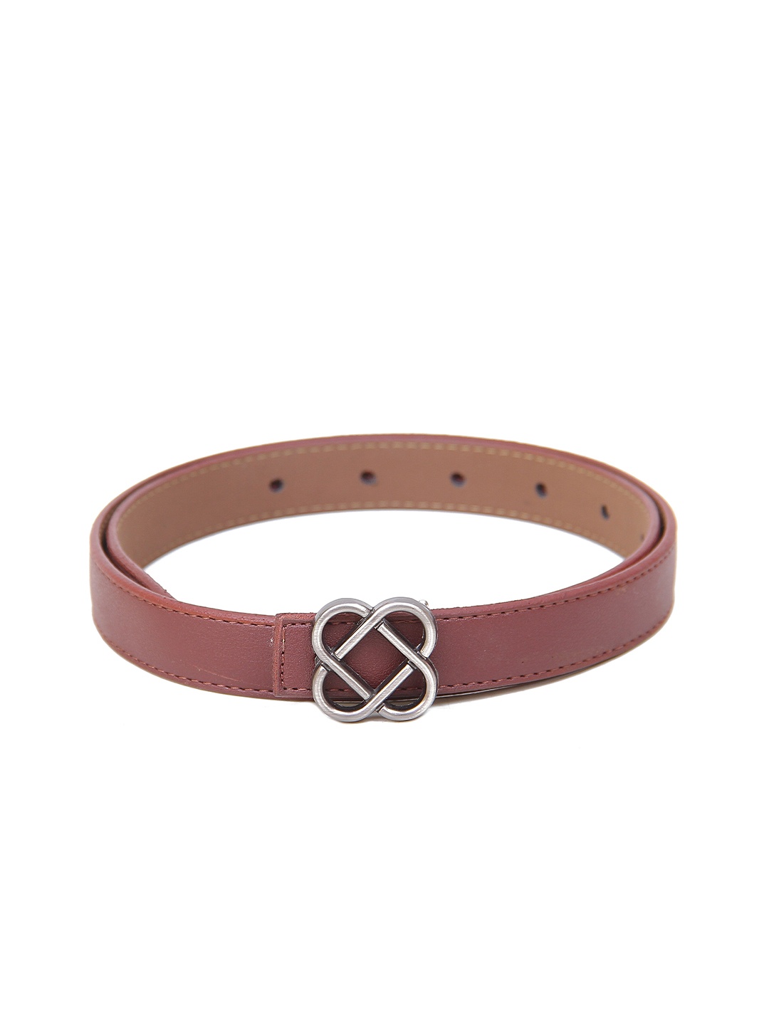 

Calvadoss Girls Textured Push-Pin Closure Belt, Maroon
