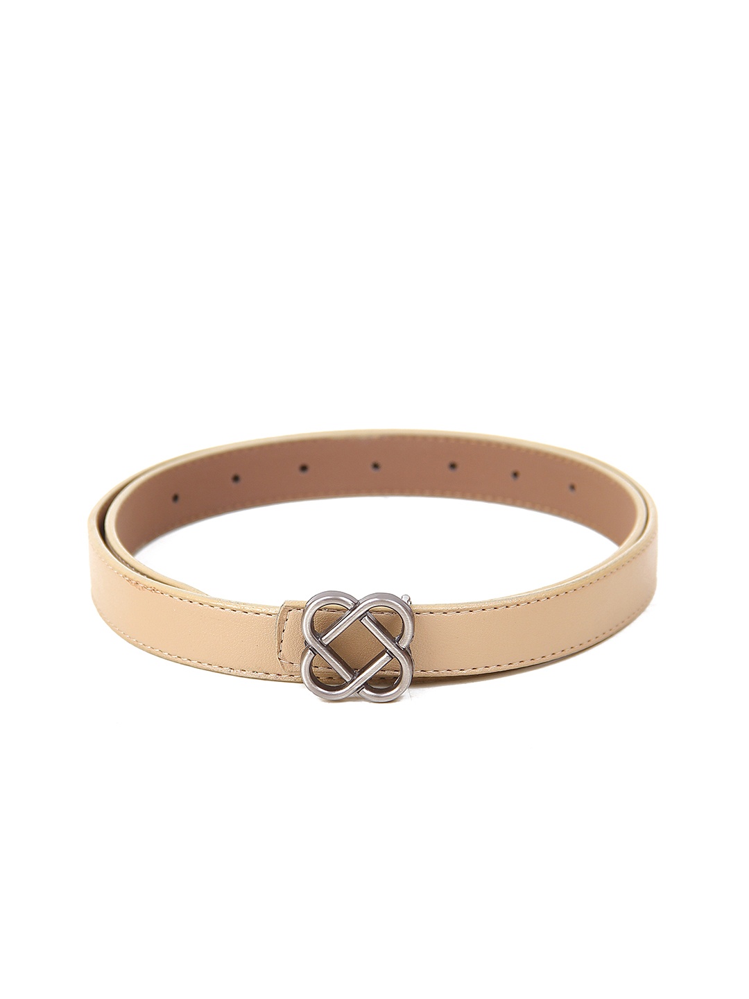 

Calvadoss Girls Textured Slim Belt, Beige