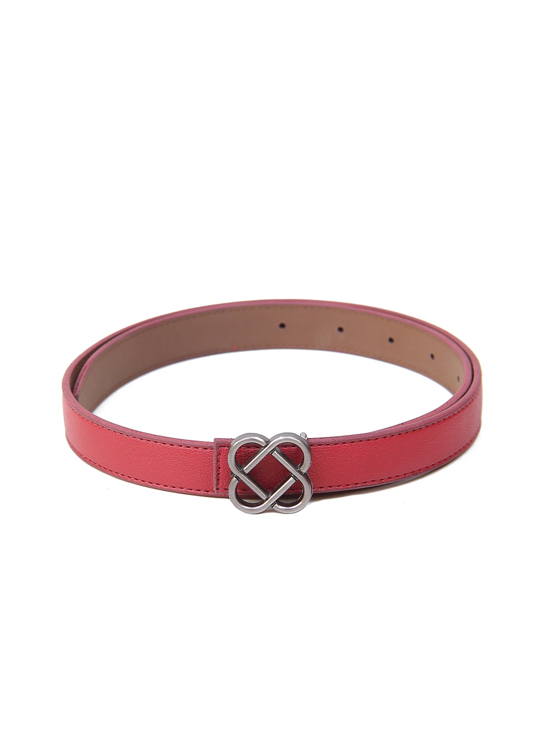 

Calvadoss Girls Textured Slim Belt, Maroon