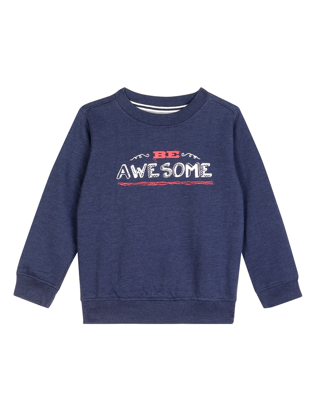 

Cantabil Boys Typography Printed Fleece Sweatshirt, Blue