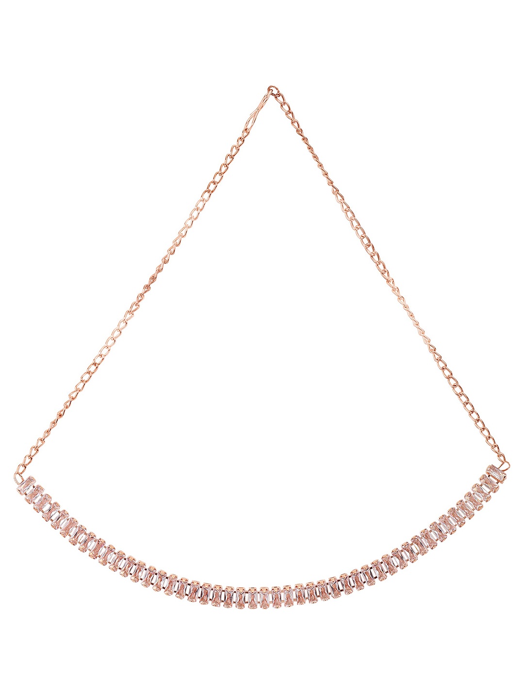 

Samridhi DC Rose Gold-Plated AD Studded Jewellery Set