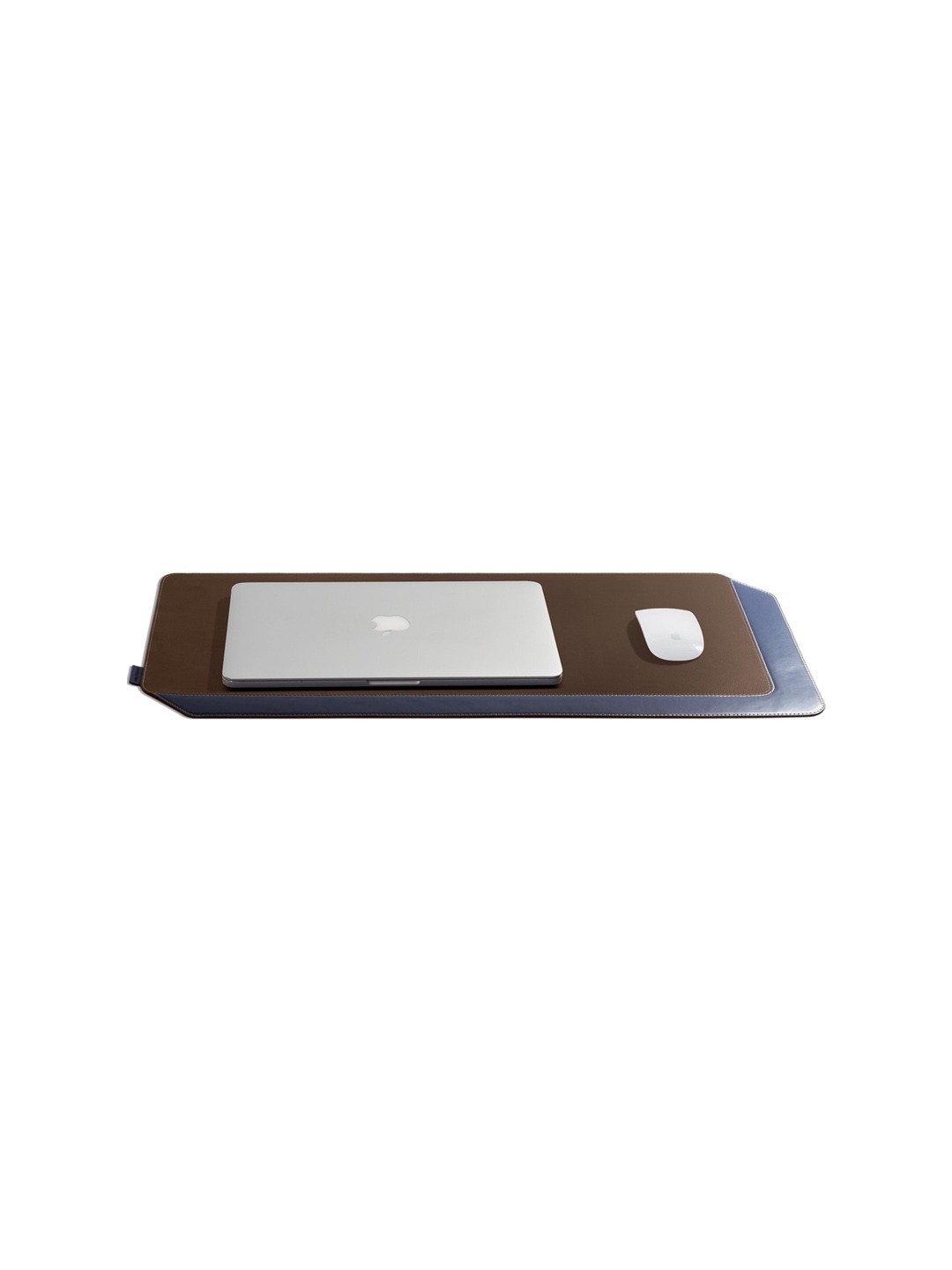 

DailyObjects Brown & Navy-Blue Vegan Leather Desk Mat