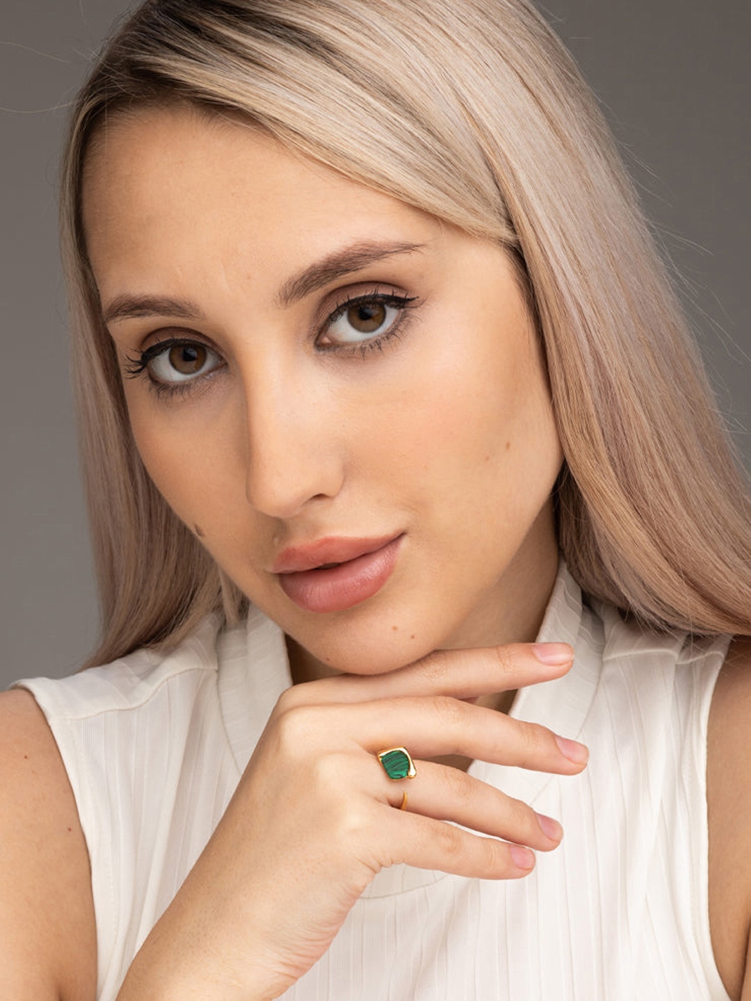 

PALMONAS 18KT Gold-Plated Finger Ring
