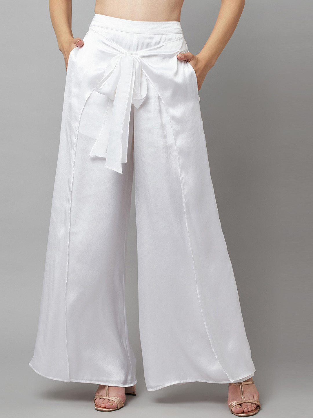 

ATTIC SALT Women White Trousers