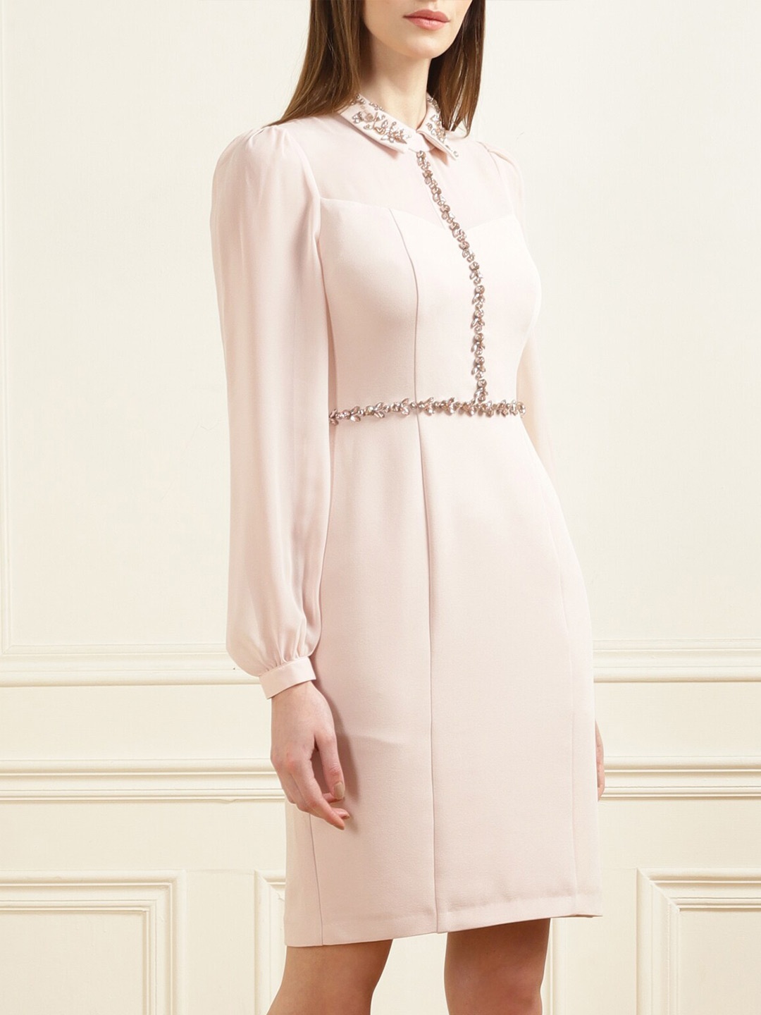 

Phase Eight Pink Sheath Midi Dress