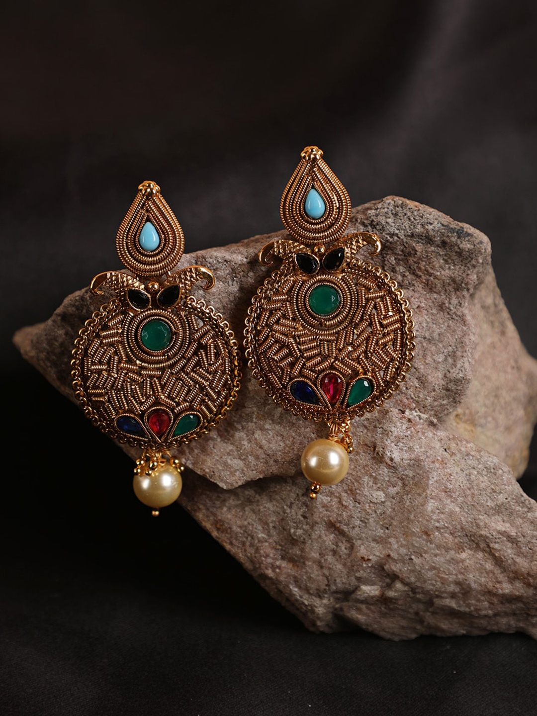 

Anouk Gold-Plated Contemporary Drop Earrings