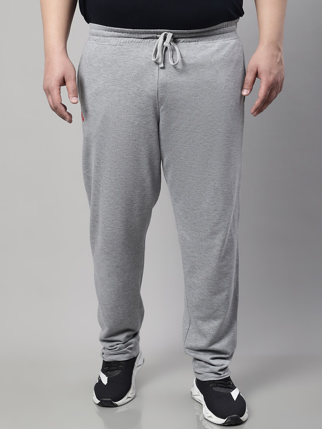 

Rute Men Plus Size Regular Fit Rapid Dry Cotton Track Pants, Grey