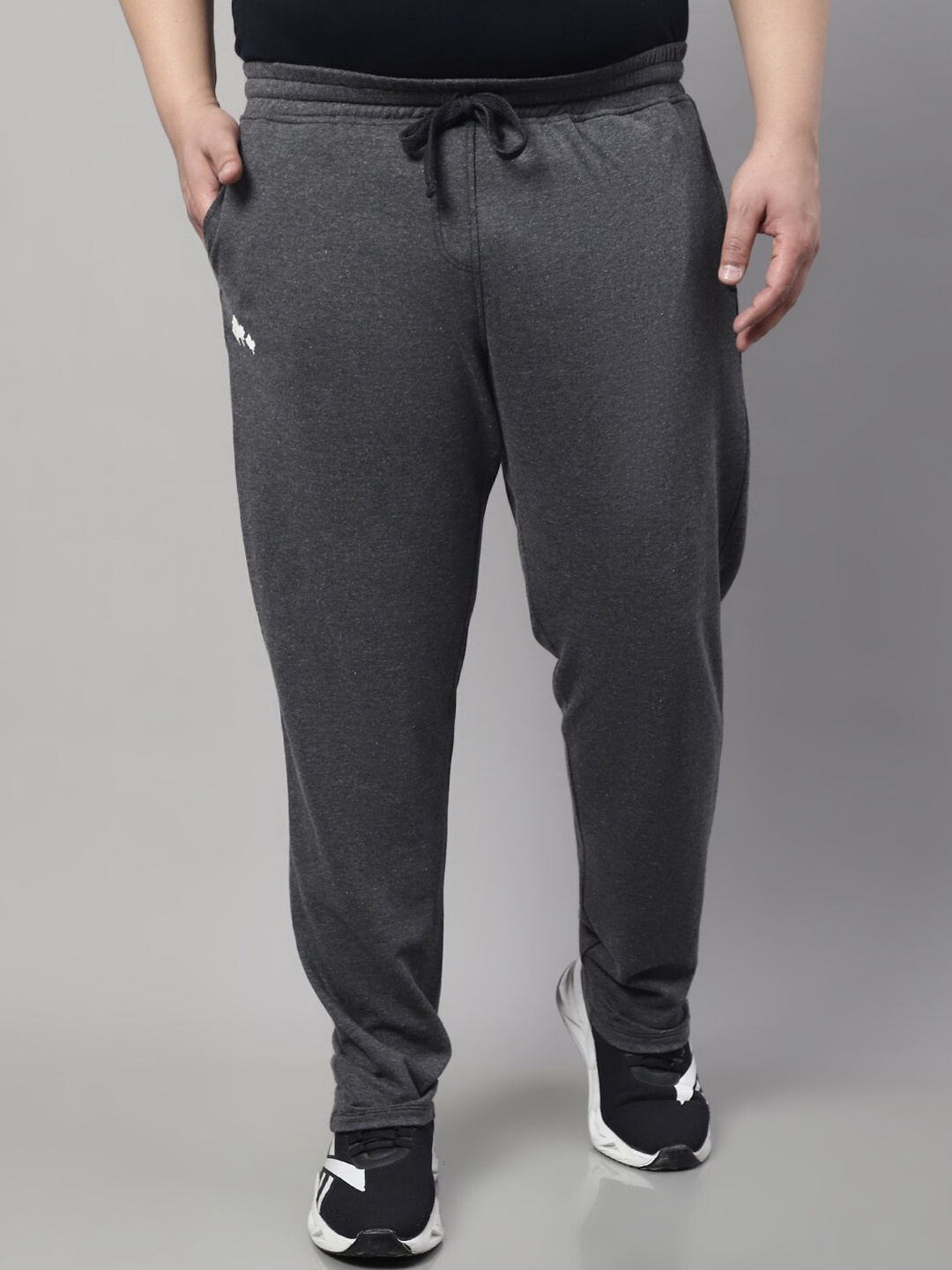 

Rute Men Plus Size Regular Fit Cotton Track Pants, Charcoal