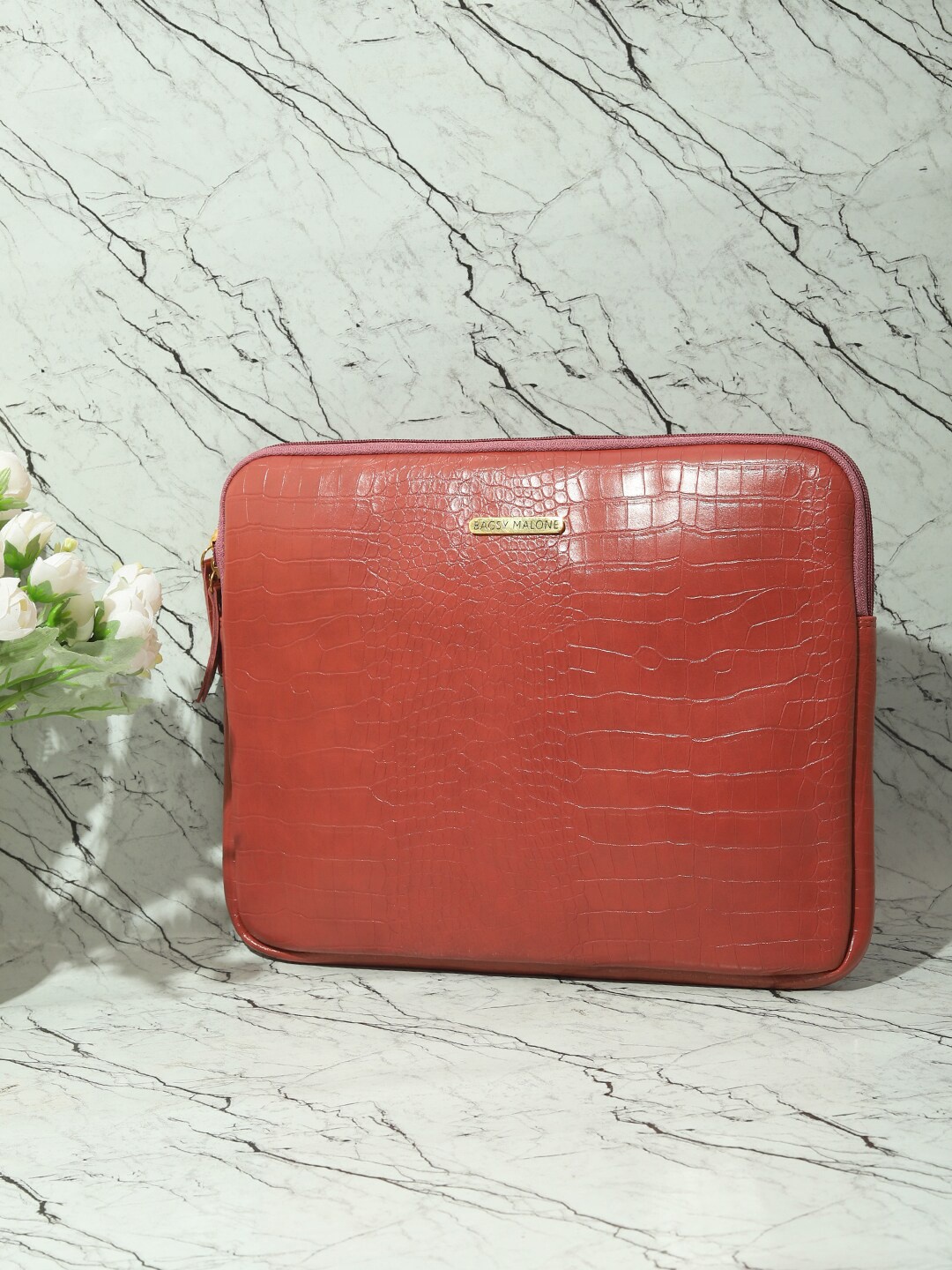 

Bagsy Malone Textured PU Laptop Sleeve, Rust
