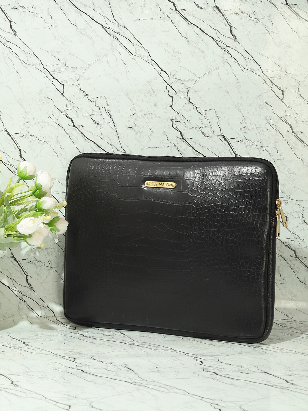 

Bagsy Malone Textured PU Laptop Sleeve, Black