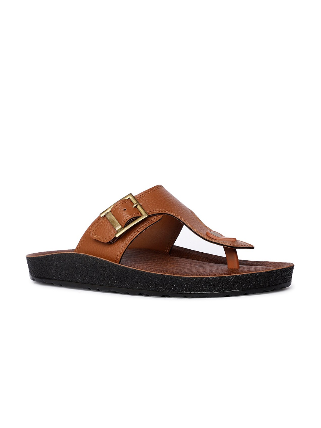 

Bata Men Comfort Sandals With Buckle, Tan