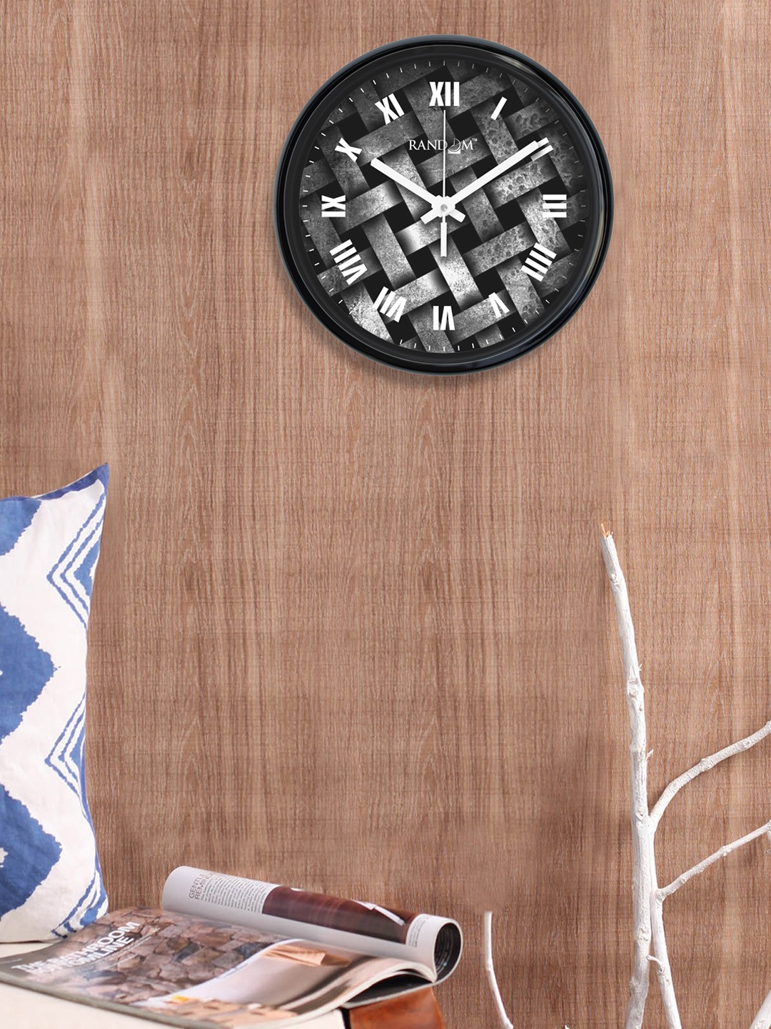 

RANDOM Grey Round Printed Analogue Wall Clock
