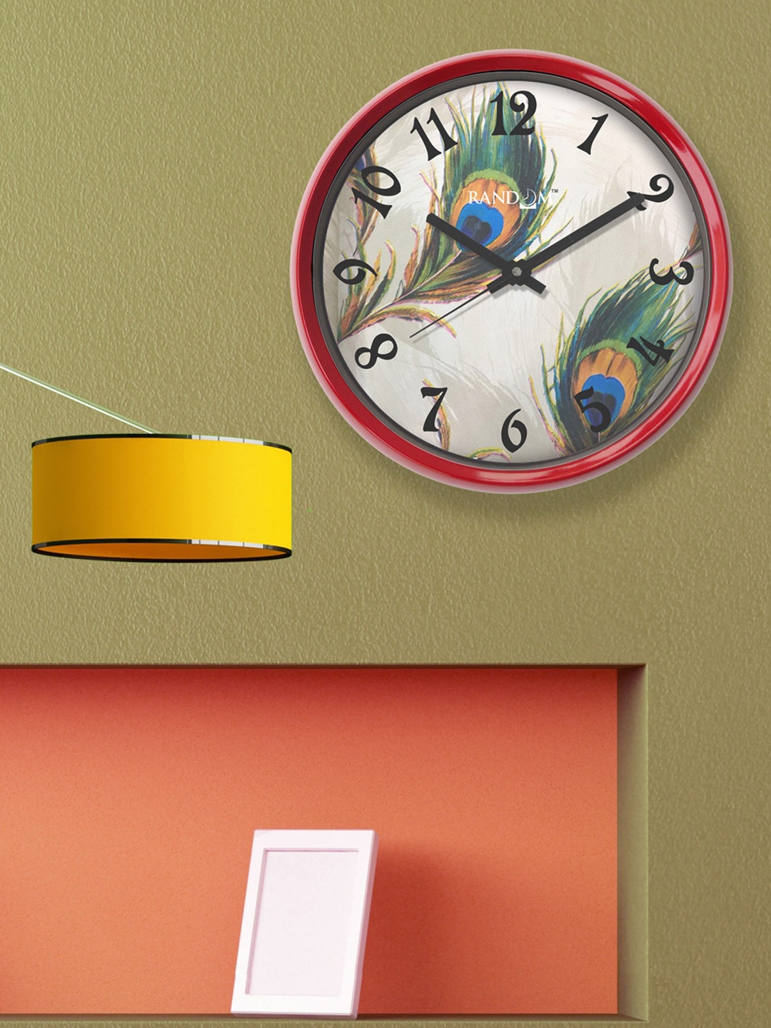 

RANDOM White Round Printed Analogue Wall Clock