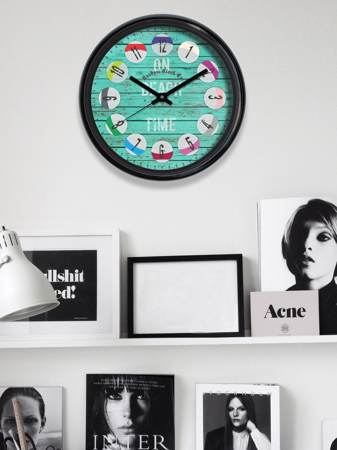 

RANDOM Green Round Printed Analogue Wall Clock