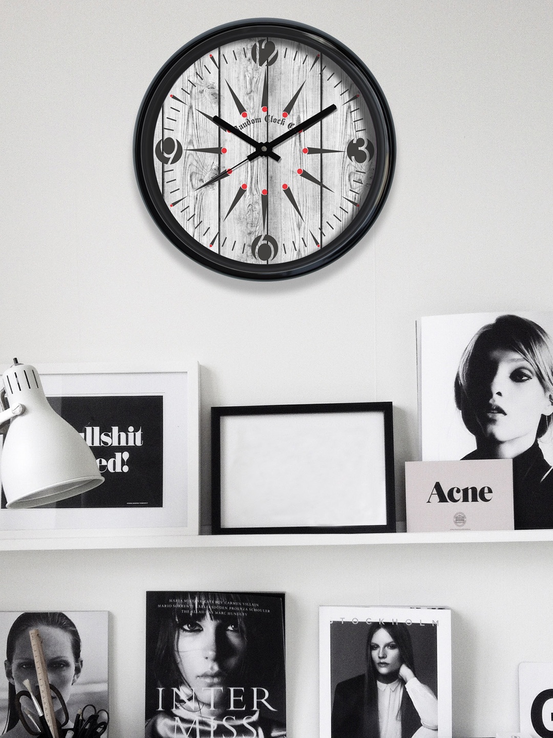 

RANDOM Grey Round Printed Analogue Wall Clock