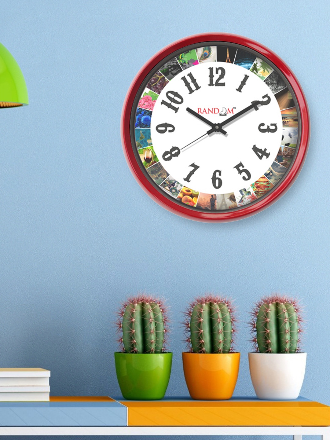 

RANDOM White Round Printed Analogue Wall Clock