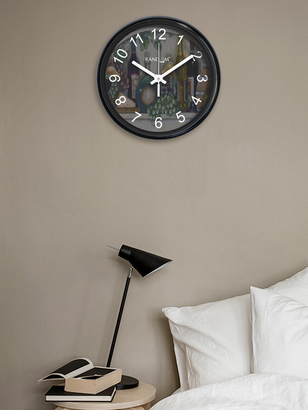 

RANDOM Grey Round Printed Analogue Wall Clock