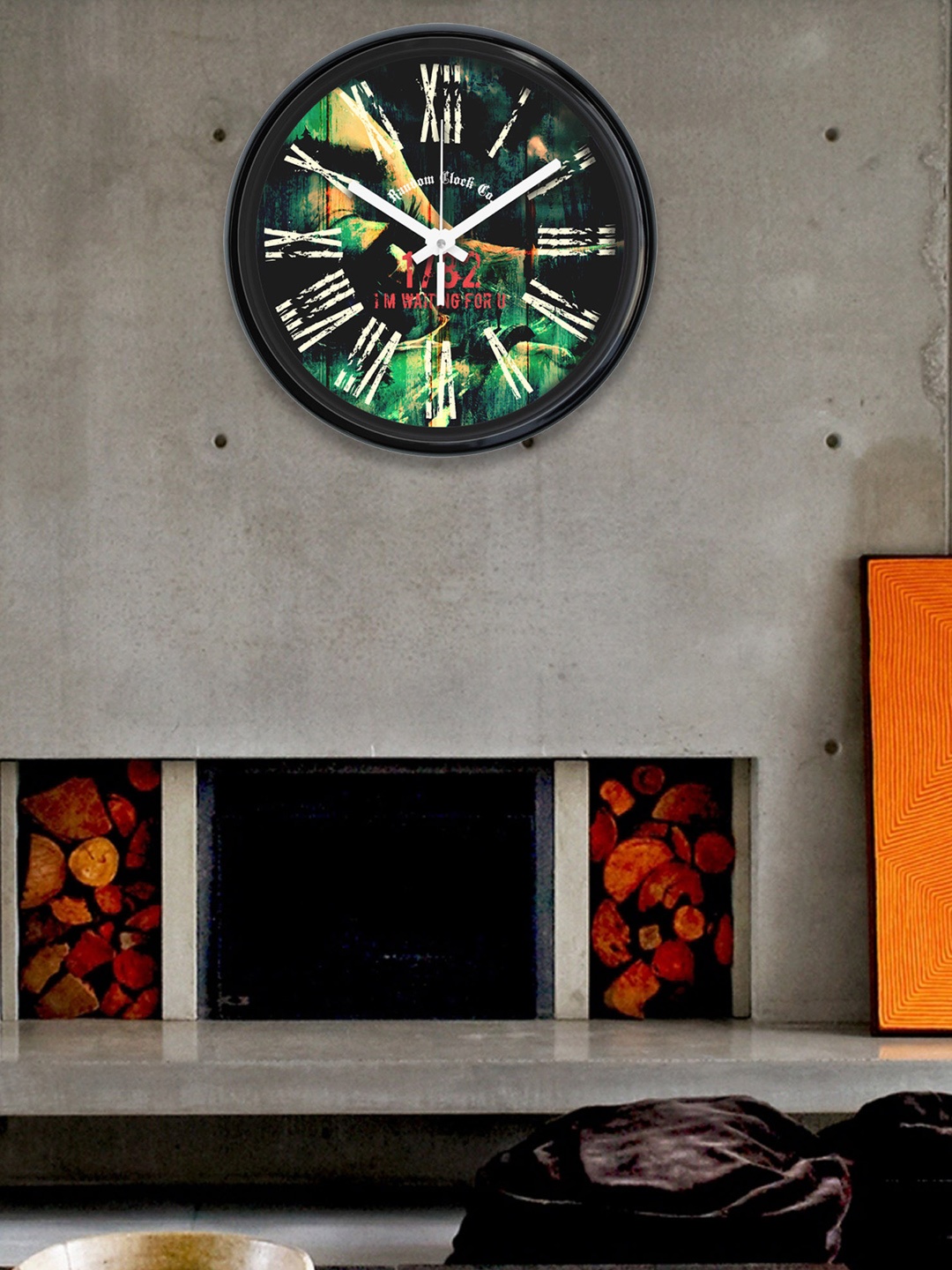 

RANDOM Green Round Printed Analogue Wall Clock