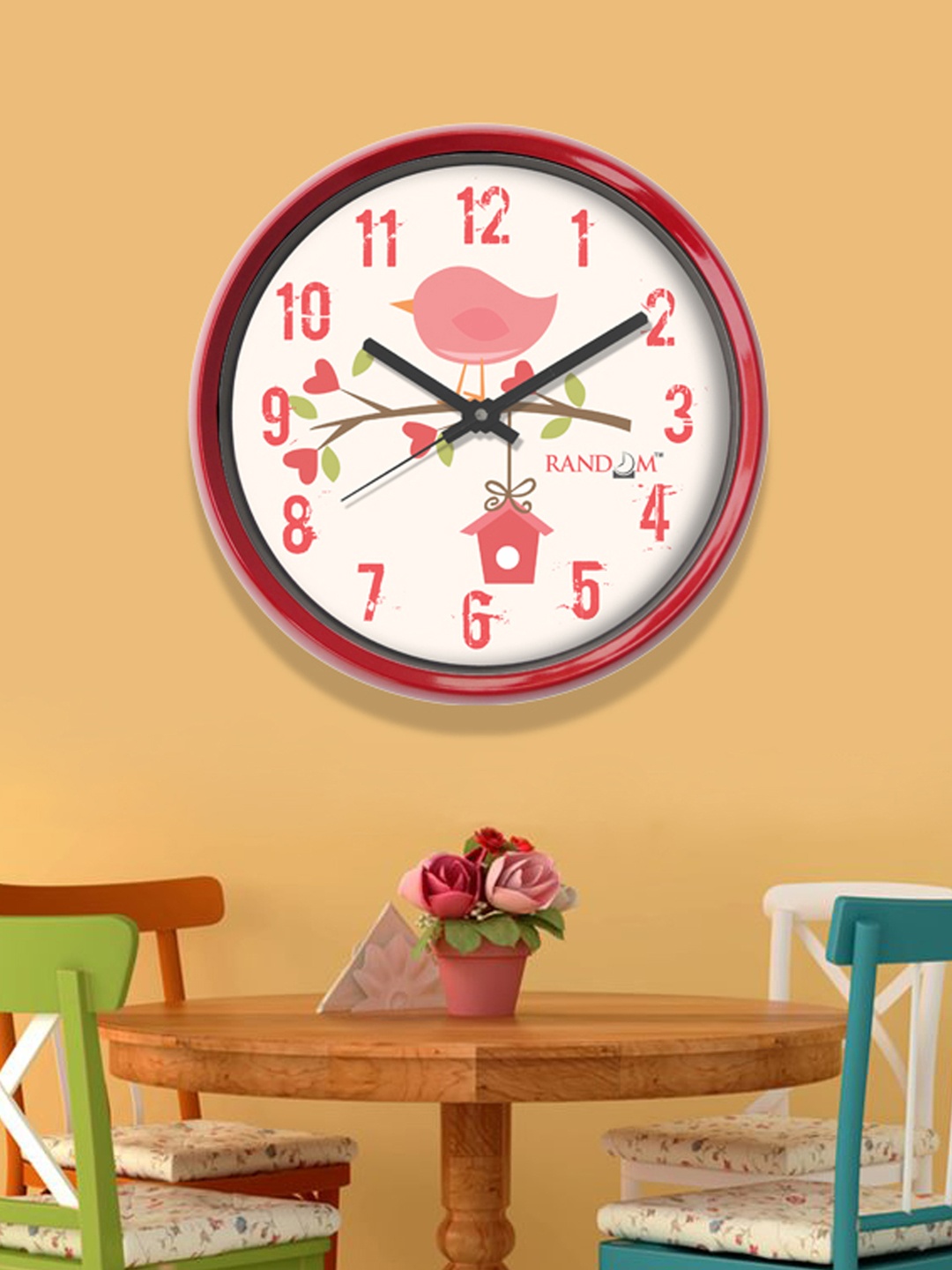 

RANDOM White Round Printed Analogue Wall Clock