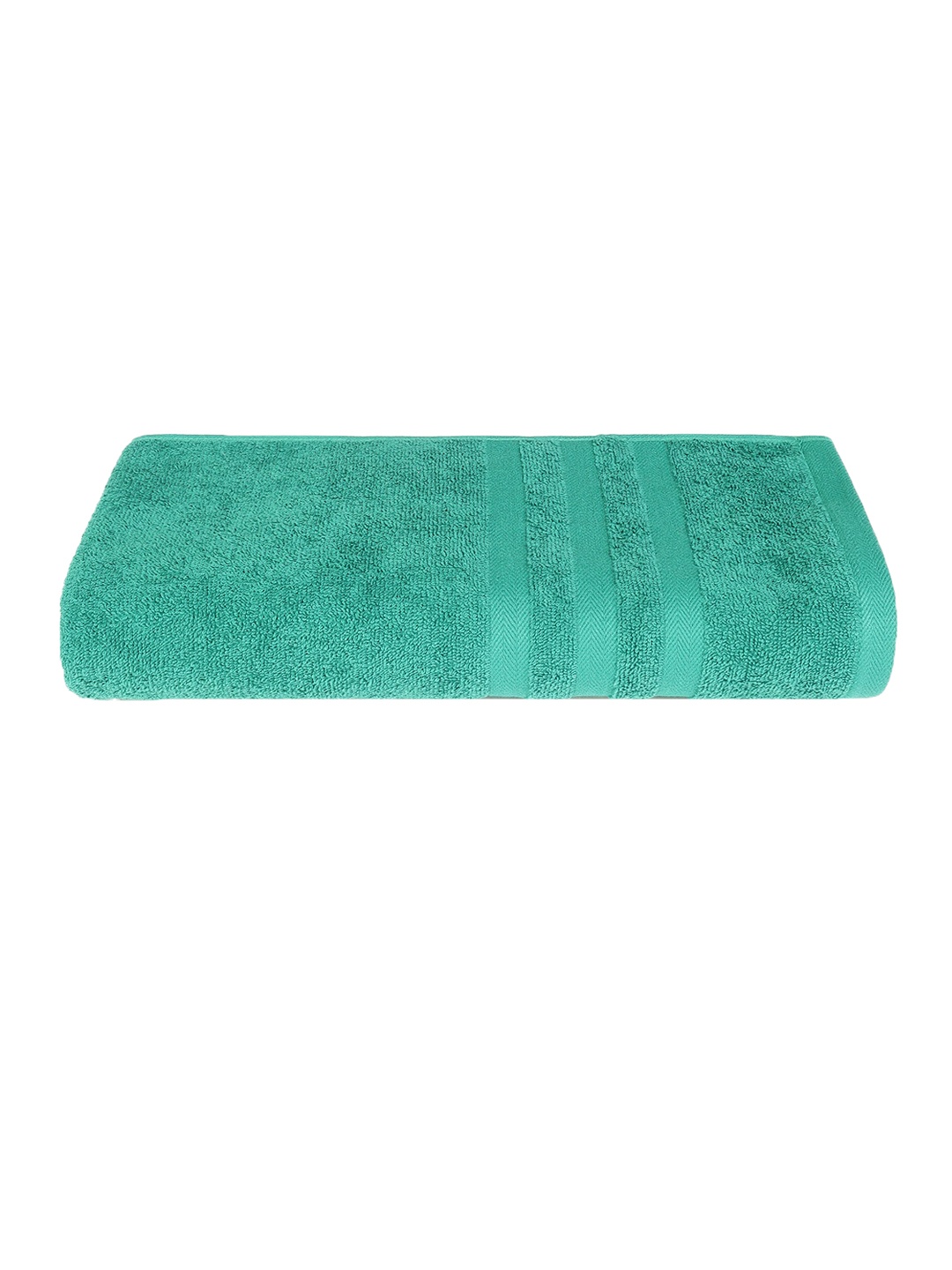 

Cantabil Sea Green Self-Design 400 GSM Cotton Bath Towel