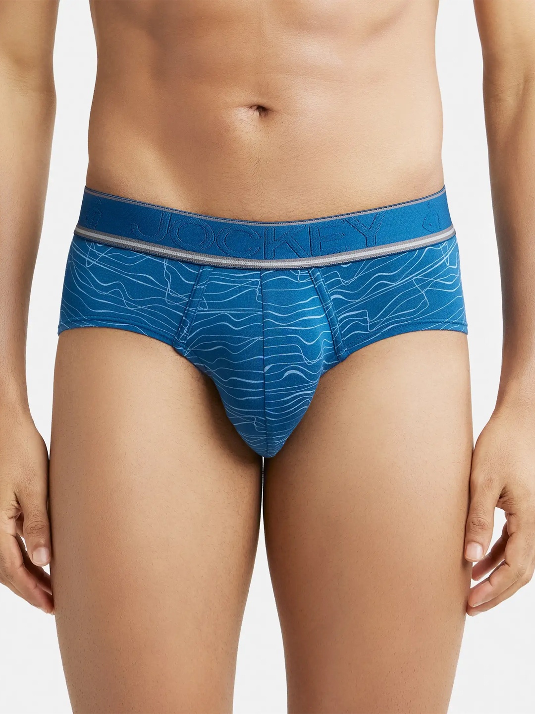 

Jockey Stretchable Brief with Natural StayFresh Properties-HG29, Blue